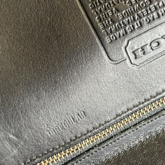 Vintage COACH leather briefcase stamped IRREGULAR w/COA - Picture 12 of 16